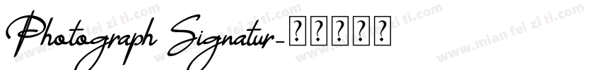Photograph Signatur字体转换